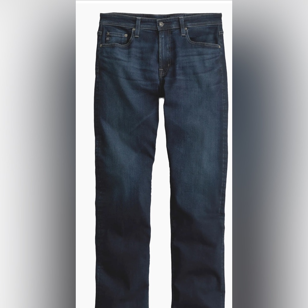 AG Adriano Goldschmied Mens Dark Blue Straight Jeans